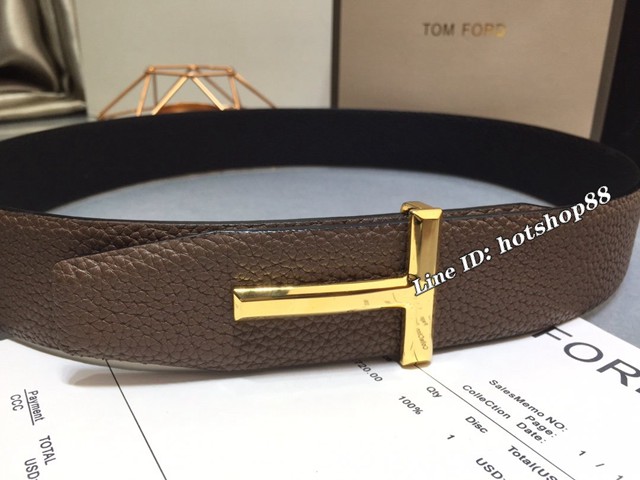 TOM FORD商務男士皮帶 湯姆福特雙面小牛皮腰帶  jjp1872